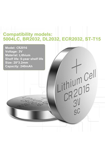 I-Gen Batteries Cr2016 Para Düğme Pil 10'lu Paket