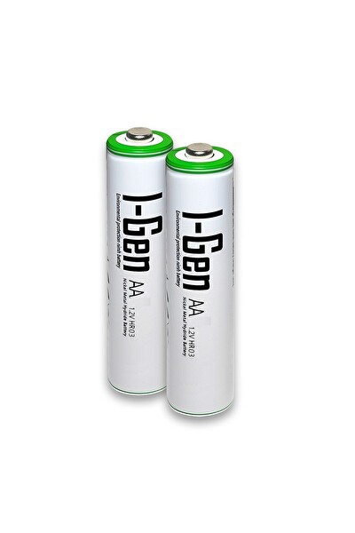 I-Gen Batteries 2 Adet AA Şarj Edilebilir Pil 1100mAh 1.2v Kalın Kalem AA Pil Güneş Enerjili Aydınlatmalar