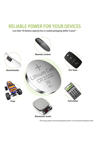 I-Gen Batteries CR2032 Düğme-Para Pil 10'lu Paket