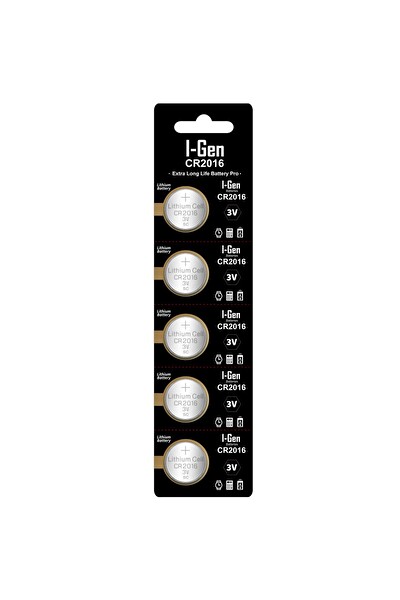 I-Gen Batteries Cr2016 Lityum Pil 5'li Paket