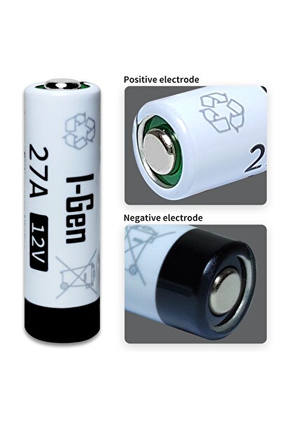 I-Gen Batteries Yüksek Kapasiteli 27A Pil 5'li Paket 12V MN27 (27A / A27 / L828)
