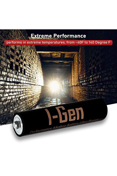 I-Gen Batteries Ultra Alkalin Pil AAA 12'li Paket Ultra Alkalin Pil