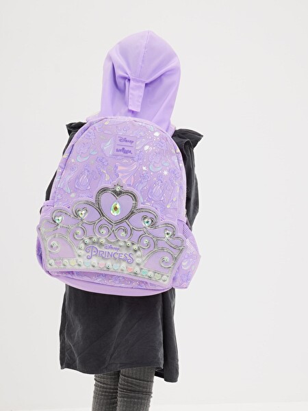 Smiggle Disney Prenses Junior Kapşonlu Sırt Çantası