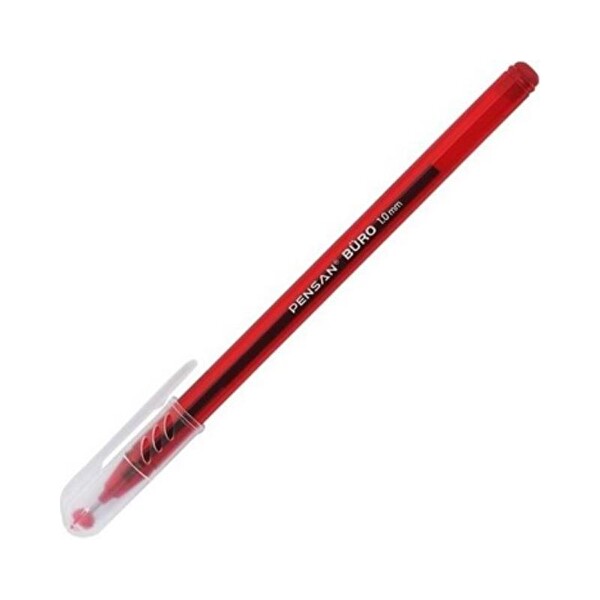 Pensan 2270 Büro Tükenmez Kalem 1.0 mm Kırmızı 50'li Paket