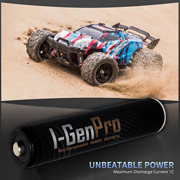 I-Gen P178 8 Adet AA Pro 2950 mAh Şarjlı Kalem Pil - 8 Adet AAA Pro 1100 mAh Şarjlı İnce Kalem Pil 1.2V NI-MH