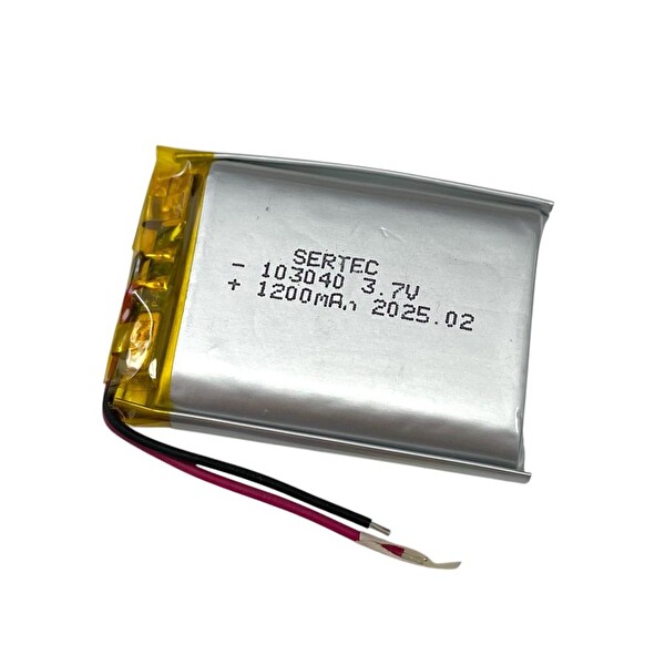 Sertec 103040 3.7V 1200mAh Li-Polymer Pil