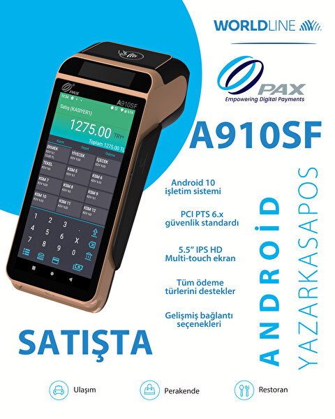 Pax A910SF Android Yazarkasa POS