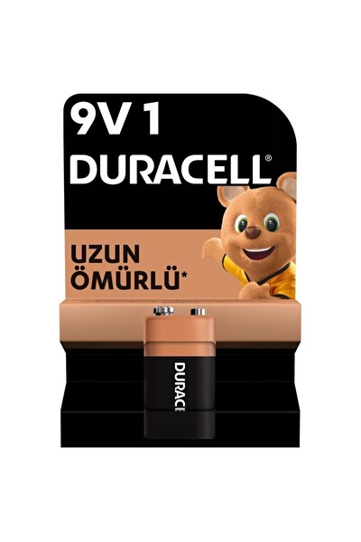 Duracell 6LR61/MN1604 9V Alkalin Pil 1'li Paket