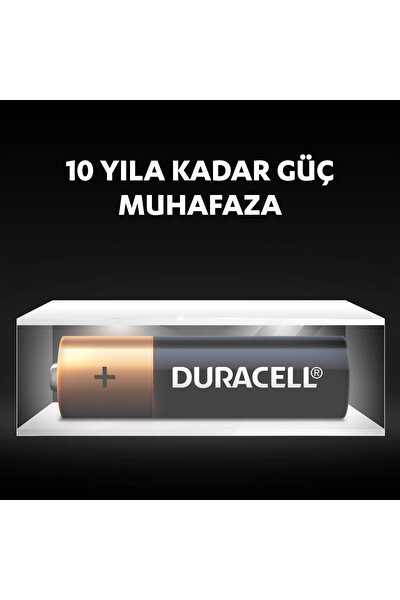 Duracell 1.5 V LR06/MN2400 Alkalin AA İnce 4’lü Paket Kalem Pil