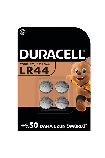 Duracell 1.5V LR44 4'lü Paket Alkalin Özel Pil