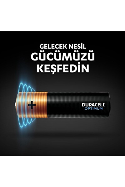 Duracell 1.5V LR6 MN1500 12’li Paket Optimum AA Alkalin Pil