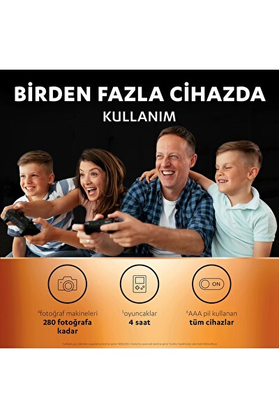 Duracell 2500 mAh 4'lü Paket Şarj Edilebilir AA Pil