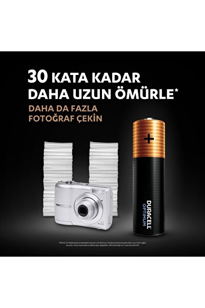 Duracell Optimum 1.5V LR6 MX1500 AA Alkalin 4'lü Paket Kalem Pil