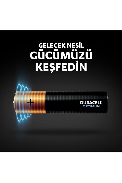 Duracell LR6 MX1500 1.5V 12’li Paket Optimum AAA Alkalin İnce Kalem Pil
