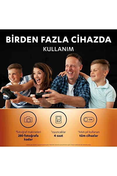 Duracell Şarj Edilebilir AAA 750 mAh 4'lü Paket İnce Kalem Pil