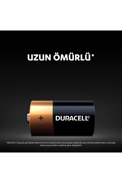 Duracell Alkalin C Pil 2’li Paket
