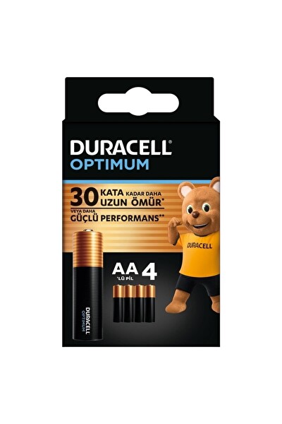 Duracell Optimum AA Alkalin Kalem Pil 4'lü Paket - 1.5V LR6 MX1500