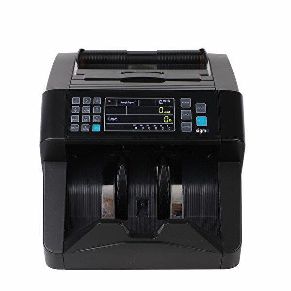 Sigma SC 8000 LCD Ekranlı TL Karışık - Dolar & Euro Adet Sayımı Karışık Sayım Para Sayma Makinesi