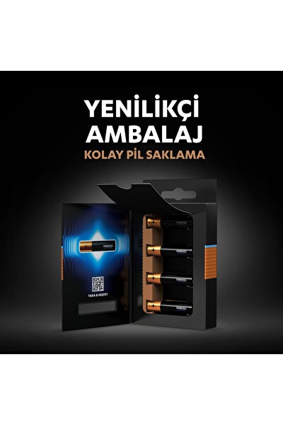 Duracell Optimum AAA Alkalin İnce Kalem Pil 1.5V LR6 MX1500 - 6’lı paket