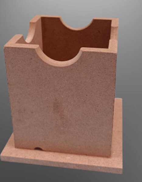 Bengi Ticaret Hobi ERDL 90062 Ahşap MDF Kare El Yapım Dekoratif Masaüstü Kalemlik