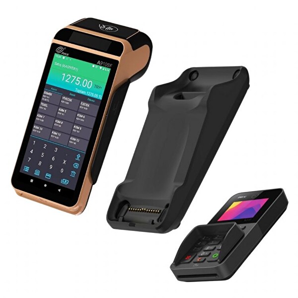 Pax A910SF Android Yazarkasa POS - S210 Pinpad - B910SF İletişim ve Şarj Ünitesi