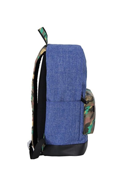 United Colors Of Benetton Lacivert Kamuflaj Okul Sırt Çantası