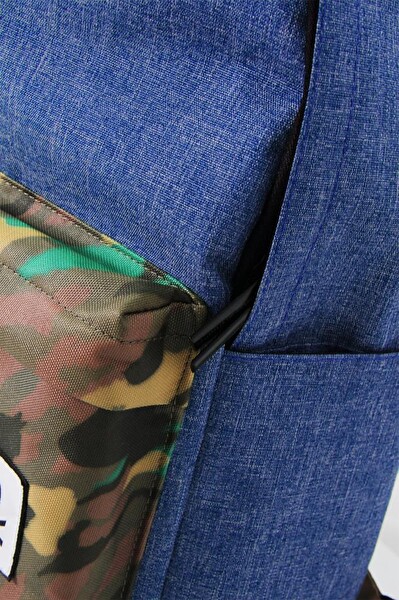 United Colors Of Benetton Lacivert Kamuflaj Okul Sırt Çantası