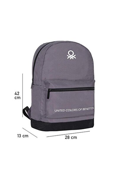 United Colors Of Benetton Okul Sırt Çantası Gri 70417