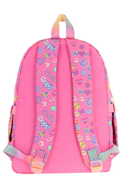 Elatae L5237 Su Geçirmez Kumaş Kız Çocuk Çok Gözlü Ortopedik Okul Sırt Çantası