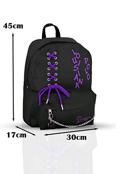 Louisiana Polo 1141 Sırt Çantası - Termal Beslenme Mor Okul Seti