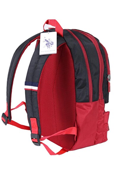 U.S. Polo Assn. 22040 Siyah Kırmızı Sırt Çantası
