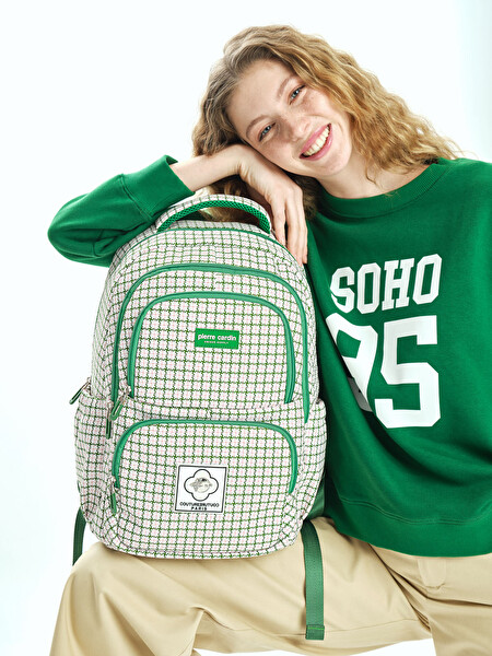 Pierre Cardin Okul Sırt Çantası Yeşil 07PC80501-YSL