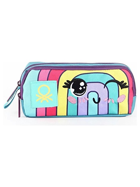 United Colors Of Benetton Gökkuşağı İlkokul Çantası - Beslenme Kalemlik Okul Seti - Matara Hediyeli 75997