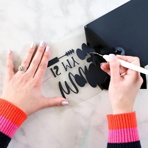 Cricut Joy Smart Iron-On Isı Transfer Vinil (HTV) 4’lü Set (Gümüş - Altın - Siyah&Kırmızı - Beyaz)