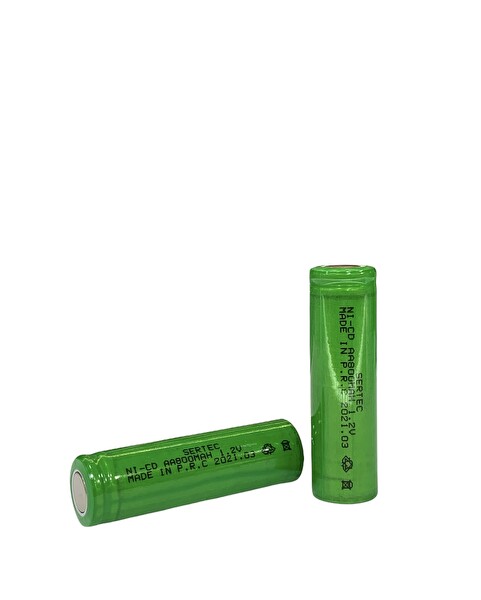 Evimdeyokyok 1.2V 800 Mah - AA - Ni-Cd Şarjlı Pil - Başsız Flat Head