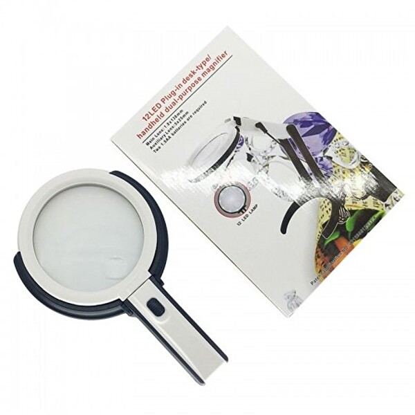 Evimdeyokyok 2X5X120 MM 10 Ledli Masaüstü Büyüteç