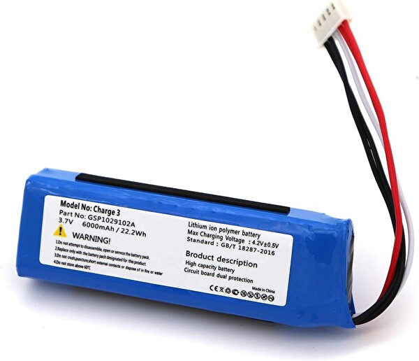 Evimdeyokyok Charge 3 Uyumlu 3.7v 6000 Mah Soketli Batarya