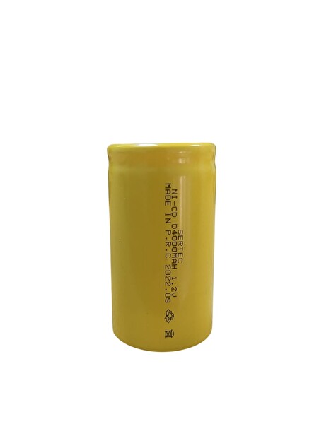 Evimdeyokyok 1.2V 4000 Mah - D Büyük Boy - Ni-CD Şarjlı Pil - (Başsız / Flat Head)