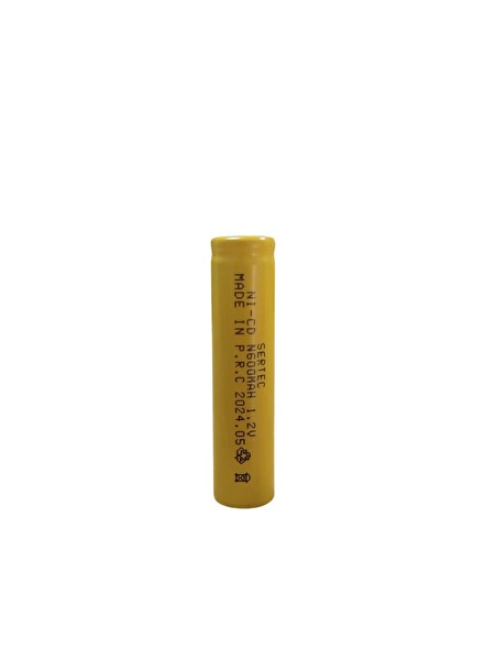 Evimdeyokyok 1.2V 600 Mah - N Boy - Ni-CD Şarjlı Pil - (Başsız / Flat Head)