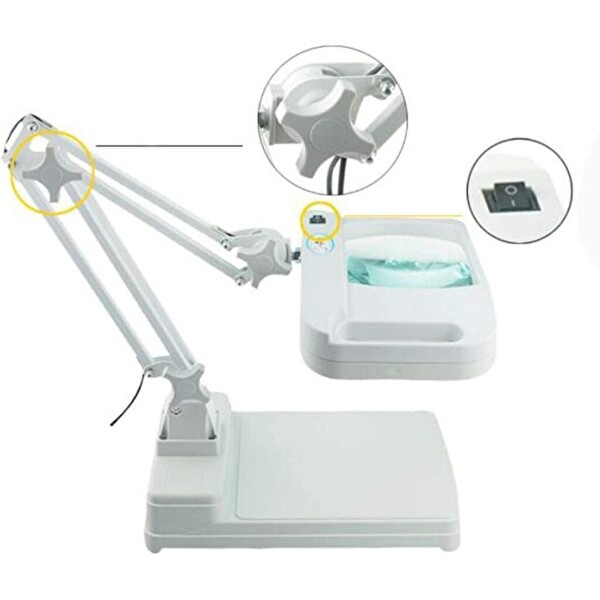 Evimdeyokyok LT-861 5X 10X Büyüteç - Led Işıklı Süper Parlak Enerji Tasarruflu Masa Lambası