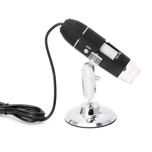 Evimdeyokyok 1600X Usb Dijital Mikroskop Kamera Endoskop 8 Led Büyüteç Metal Standı