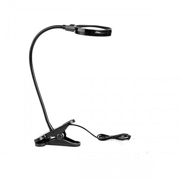 Evimdeyokyok 12 Led Clipslı Işıklı Büyüteç Işıklı Masa Lambası Çalışma Lambası