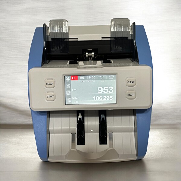 Bill Counter KSN110 Çift Cıs’lı Tek Katlı Profosyonel Para Sayma Makinesi
