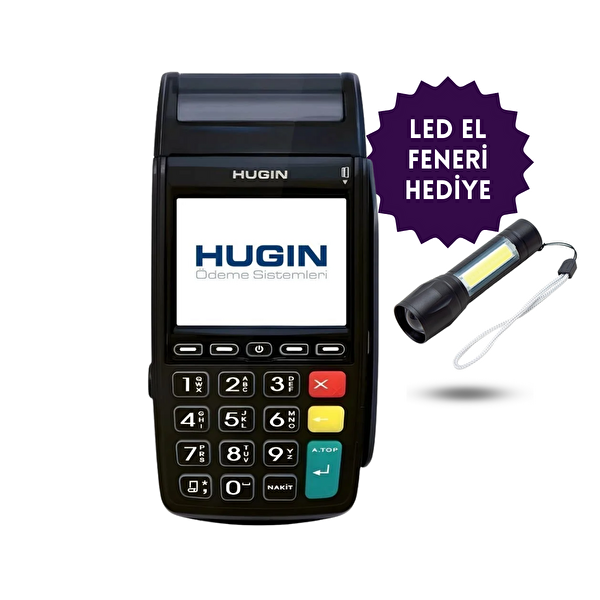 Hugin Tiger 4G T300 Yeni Nesil Mobil Yazar Kasa POS - LED El Feneri Hediye