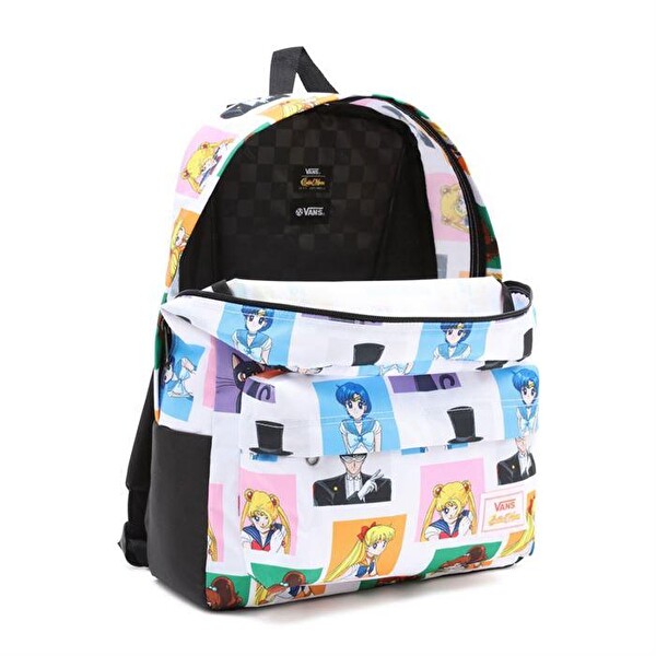 Vans VN0A5KHQWHT1 Black-White Sırt Çantası