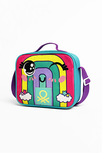 United Colors Of Benetton Gökkuşağı İlkokul Çantası Seti(Çanta - Beslenme Kutusu - Kalemlik)