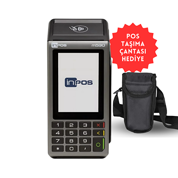 inPOS M530 Temassız Ve QR Özellikli Yazar Kasa POS - POS Taşıma Çantası Hediye