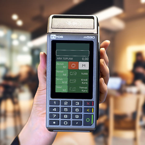 inPOS M530 Temassız Ve QR Özellikli Yazar Kasa POS - LED El Feneri Hediye