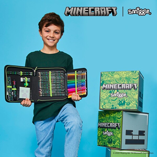 Smiggle - Minecraft Kırtasiye Seti ve Kalem Kutusu