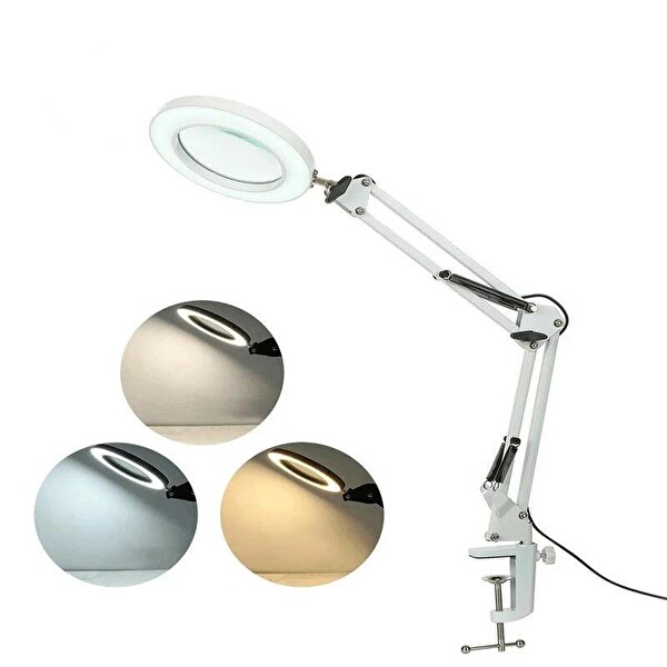 Electroon ELC-2059 3 Diopter Masa Üstü 64 Ledli Akrobat Büyüteç Mercek